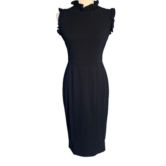 NEW Maggy London Mock Neck Sheath Dress- Size 2 - Picture 7 of 11